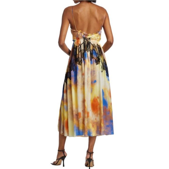JASON WU Collection RUNWAY Silk Midi Dress Size: S | US 4 NEW - Picture 3 of 16